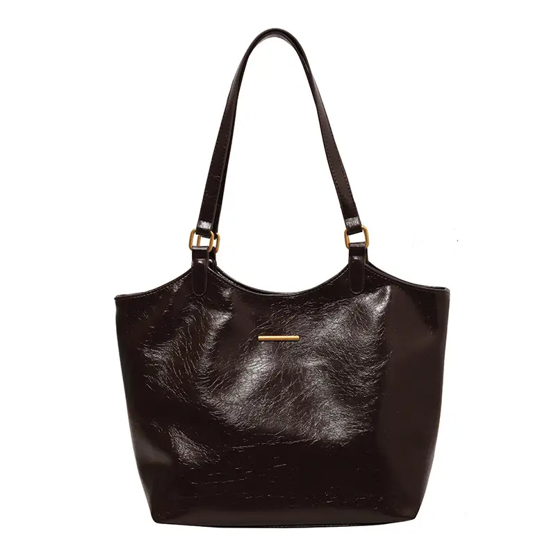 Black Leather Shoulder Bag for Women 2025 - Image 2