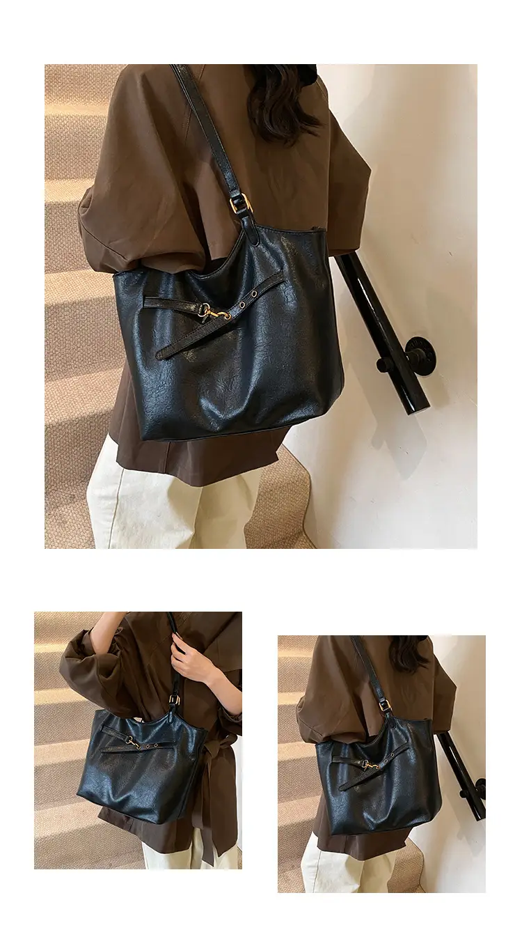 Black Leather Shoulder Bag for Women 2025 — feature 10