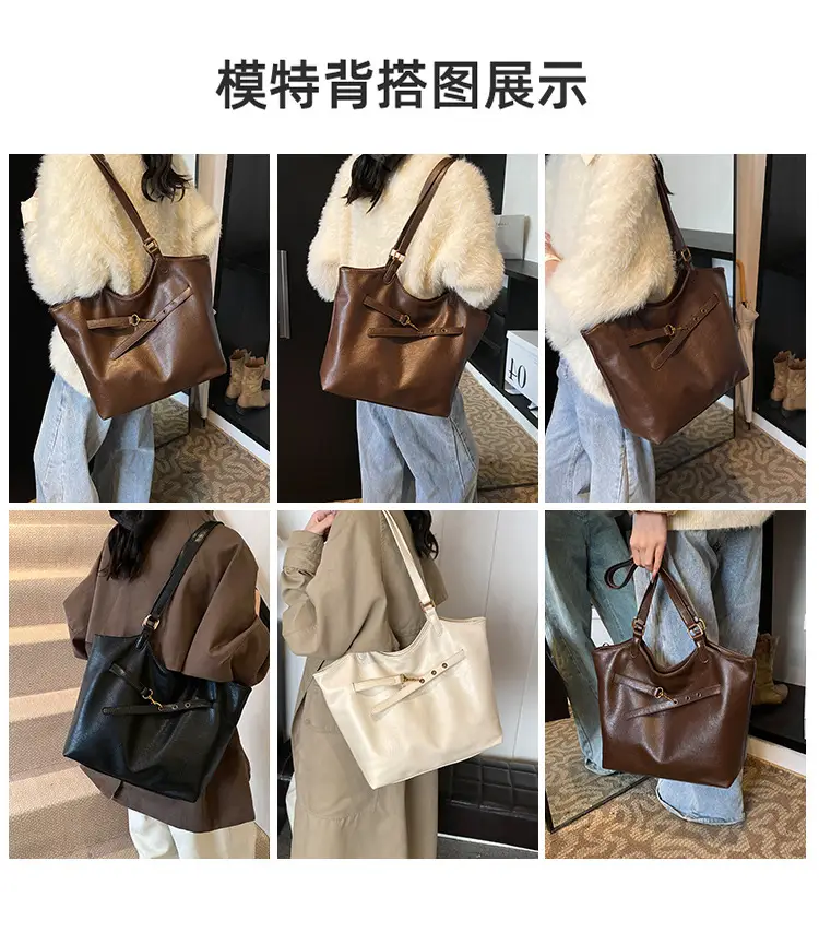 Black Leather Shoulder Bag for Women 2025 — feature 9