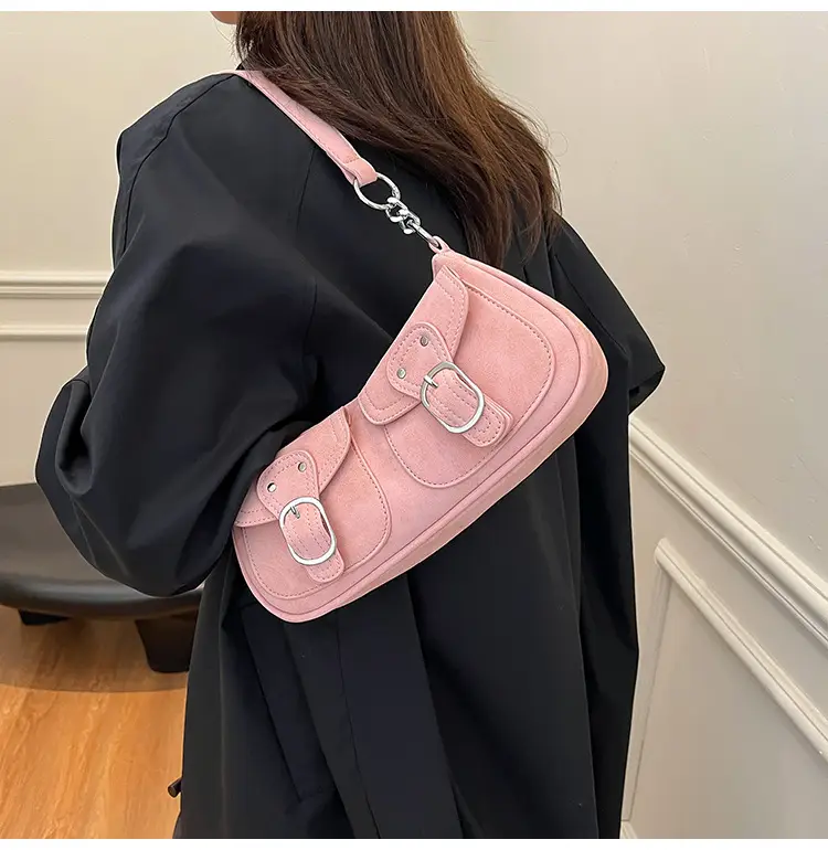 Trendy Women's Tan Shoulder Bag with Adjustable Strap — feature 13