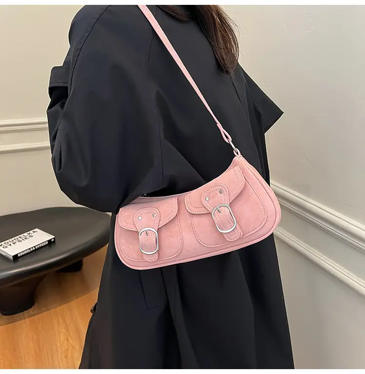 Trendy Women's Tan Shoulder Bag with Adjustable Strap — feature 15