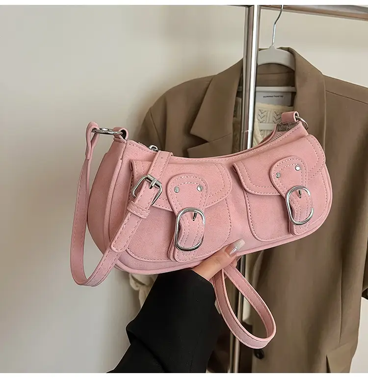 Trendy Women's Tan Shoulder Bag with Adjustable Strap — feature 35
