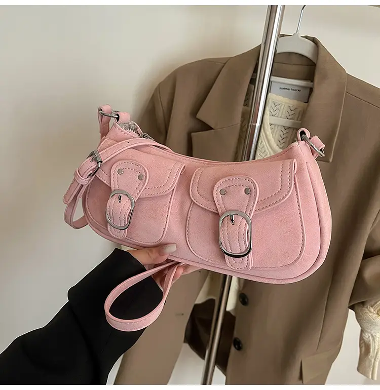 Trendy Women's Tan Shoulder Bag with Adjustable Strap — feature 36