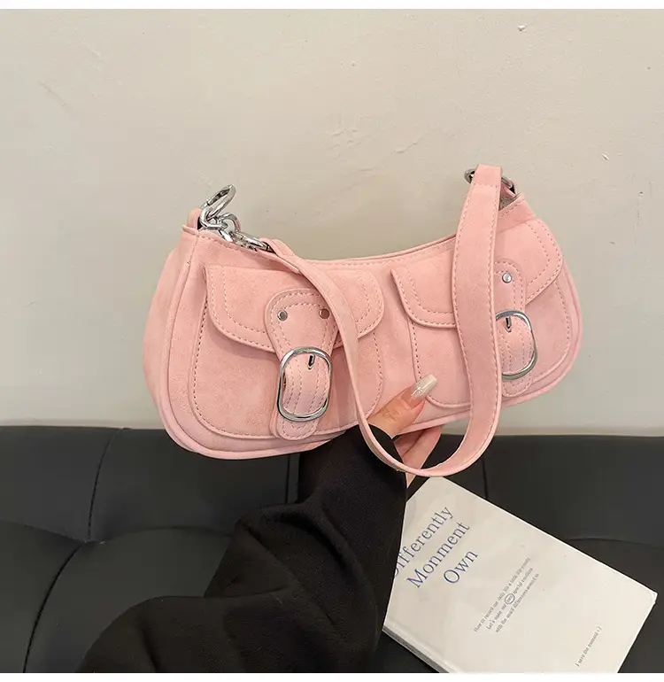 Trendy Women's Tan Shoulder Bag with Adjustable Strap — feature 37