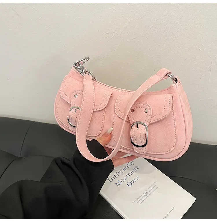 Trendy Women's Tan Shoulder Bag with Adjustable Strap — feature 38