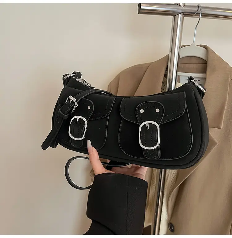 Trendy Women's Tan Shoulder Bag with Adjustable Strap — feature 46