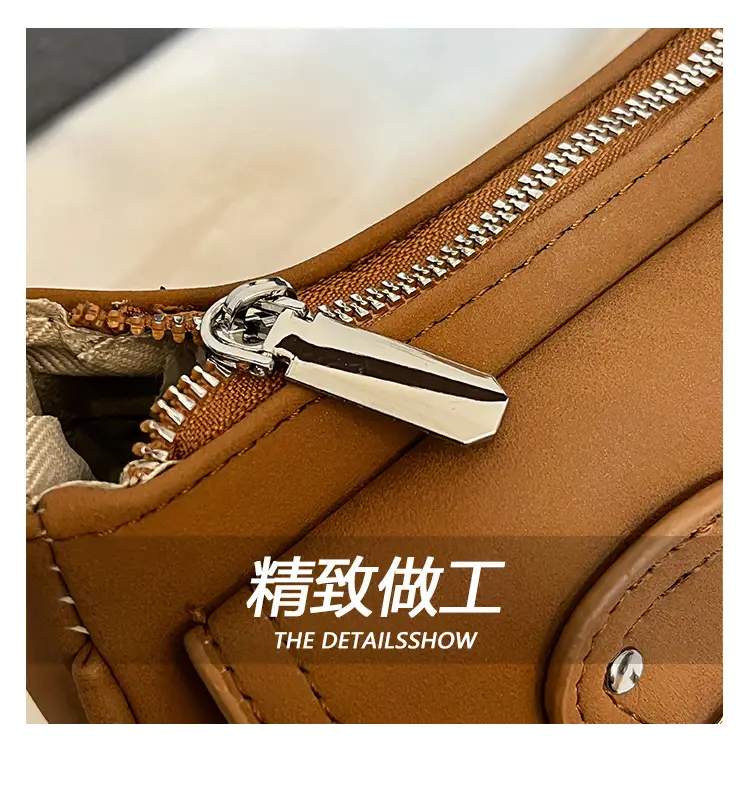 Trendy Women's Tan Shoulder Bag with Adjustable Strap — feature 5