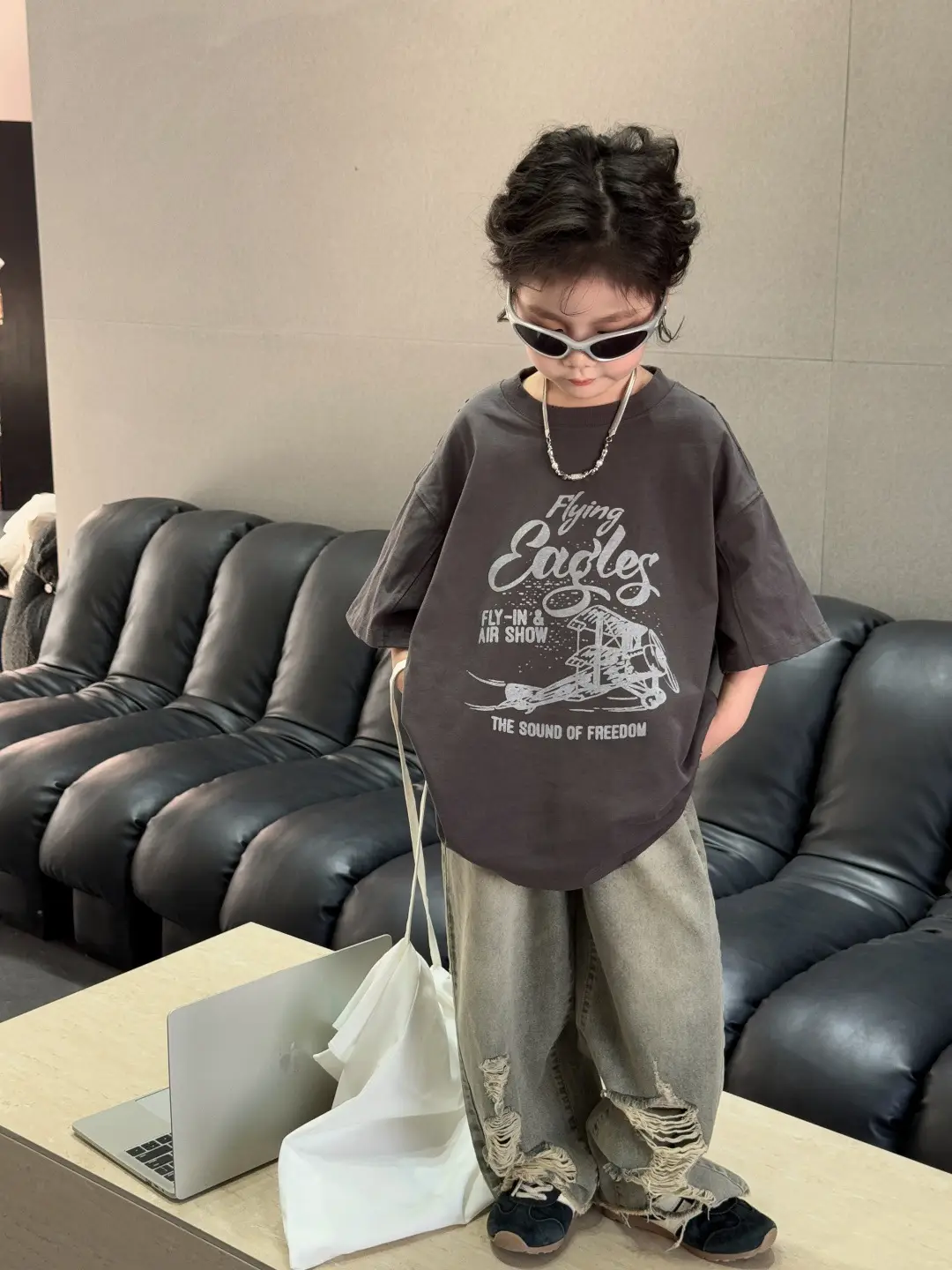 Children's Cotton Loose Printed T-Shirt Treasure Design
