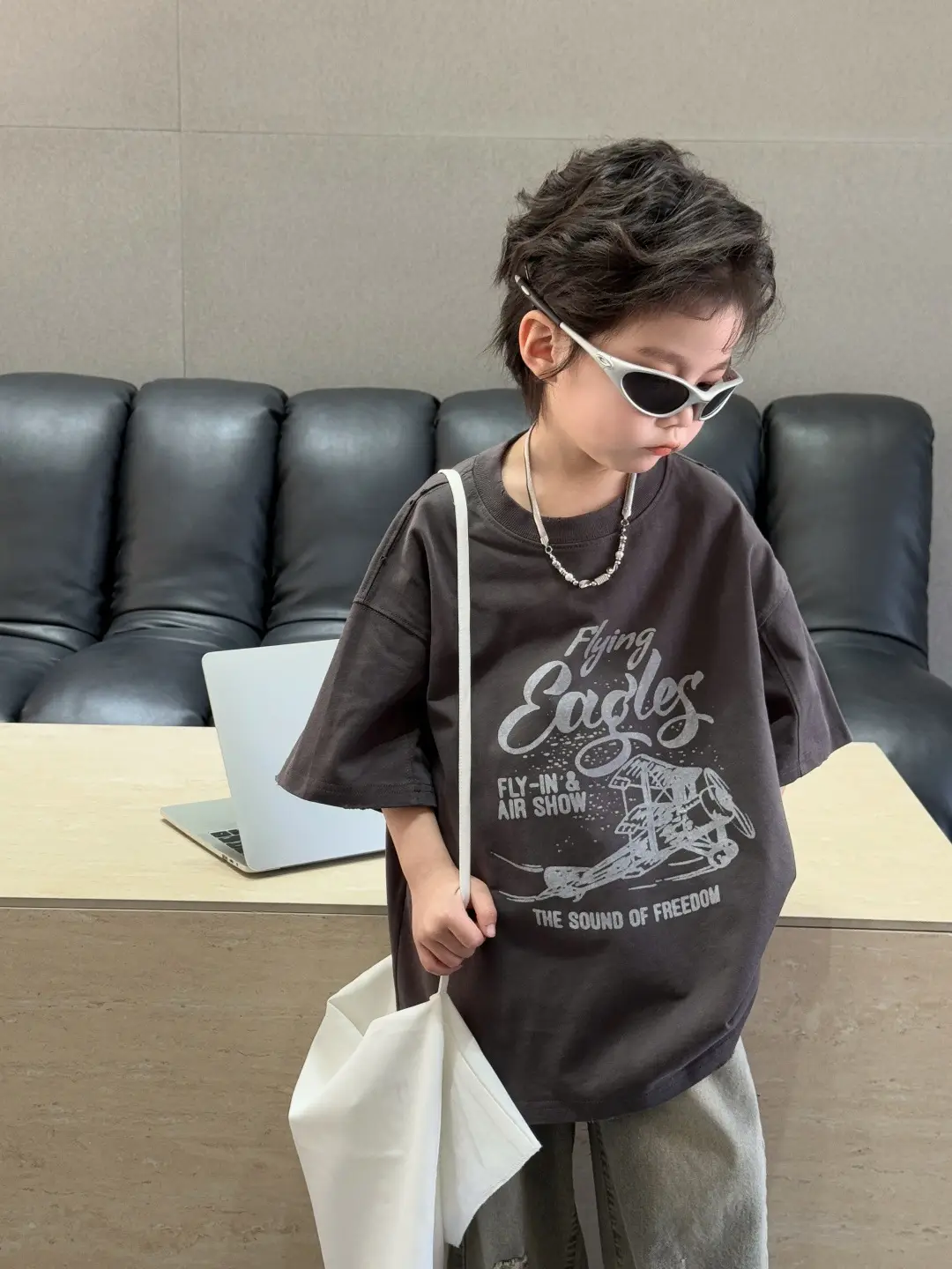 Children's Cotton Loose Printed T-Shirt Treasure Design — feature 3