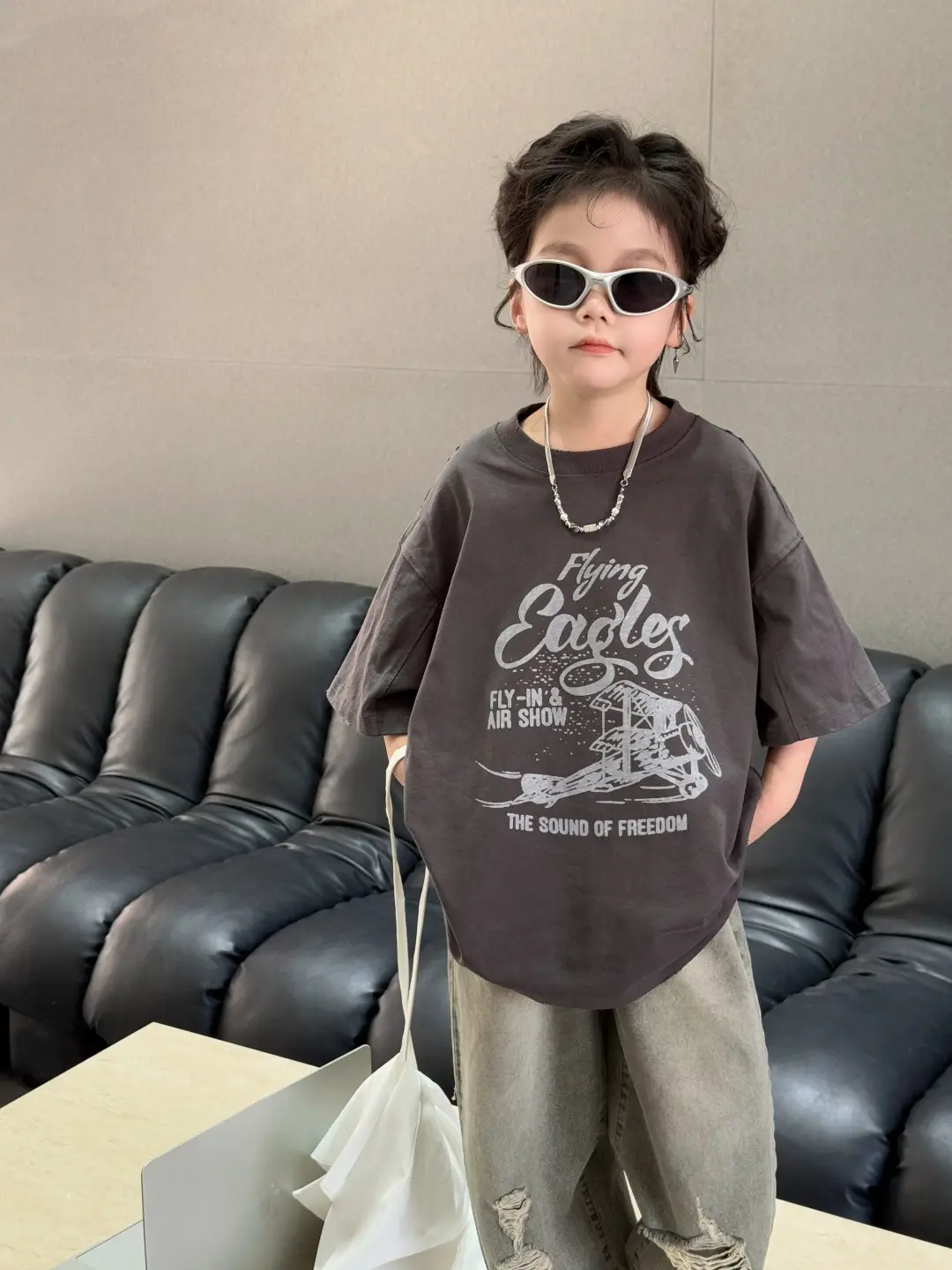 Children's Cotton Loose Printed T-Shirt Treasure Design — feature 5