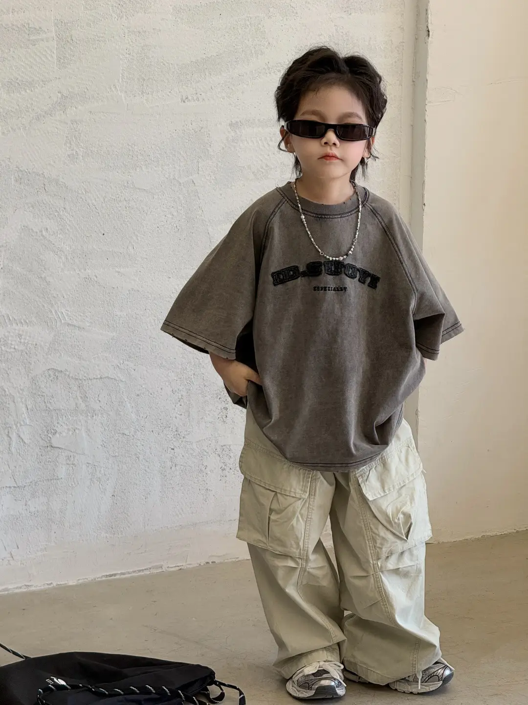 Children's T-Shirt Fried Color Short Sleeve Embroidered - Image 5