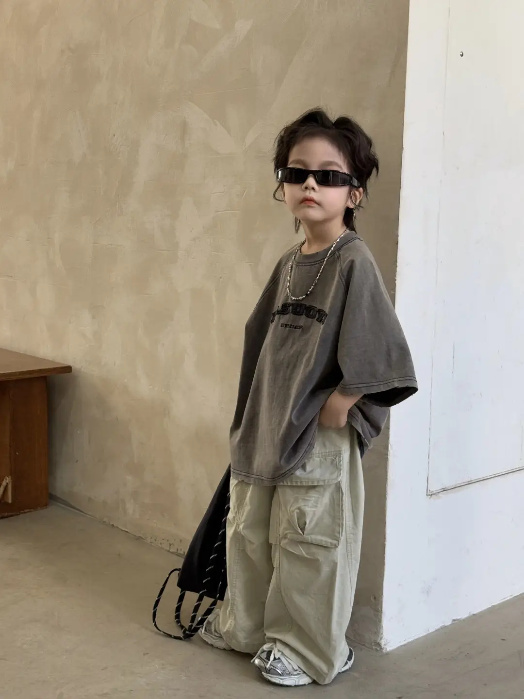 Children's T-Shirt Fried Color Short Sleeve Embroidered — feature 10