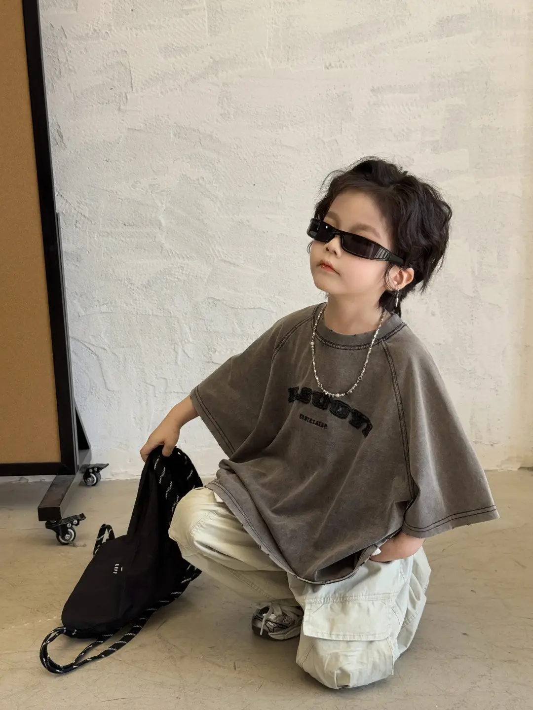 Children's T-Shirt Fried Color Short Sleeve Embroidered — feature 8