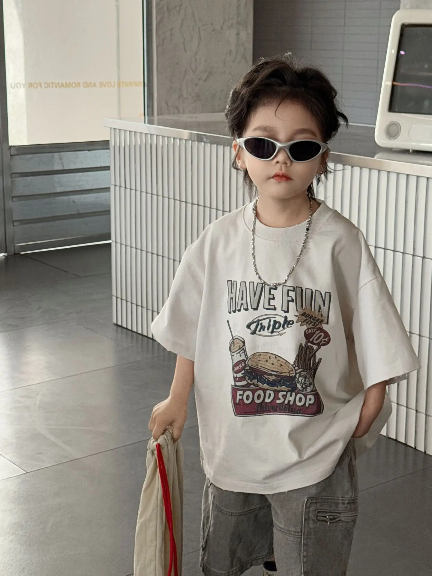 Girls Cotton Printed T-Shirt Summer Wear 2025 - Image 3