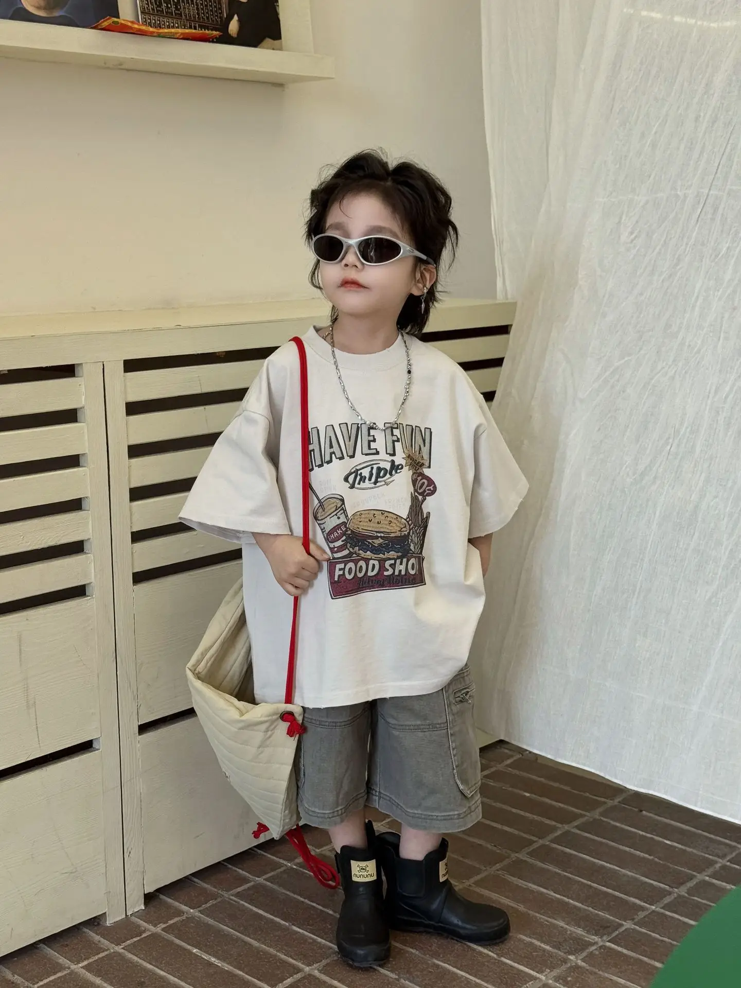 Girls Cotton Printed T-Shirt Summer Wear 2025 - Image 5