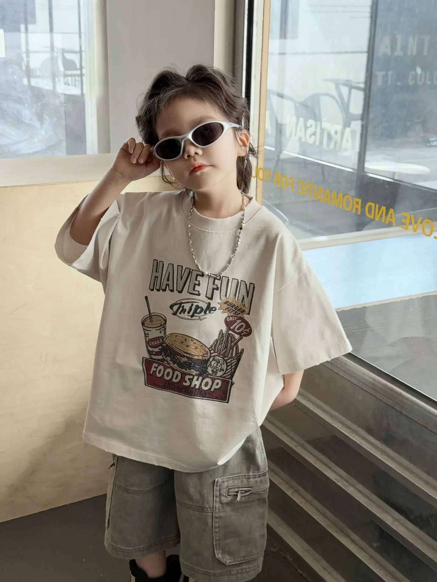 Girls Cotton Printed T-Shirt Summer Wear 2025 - Image 6