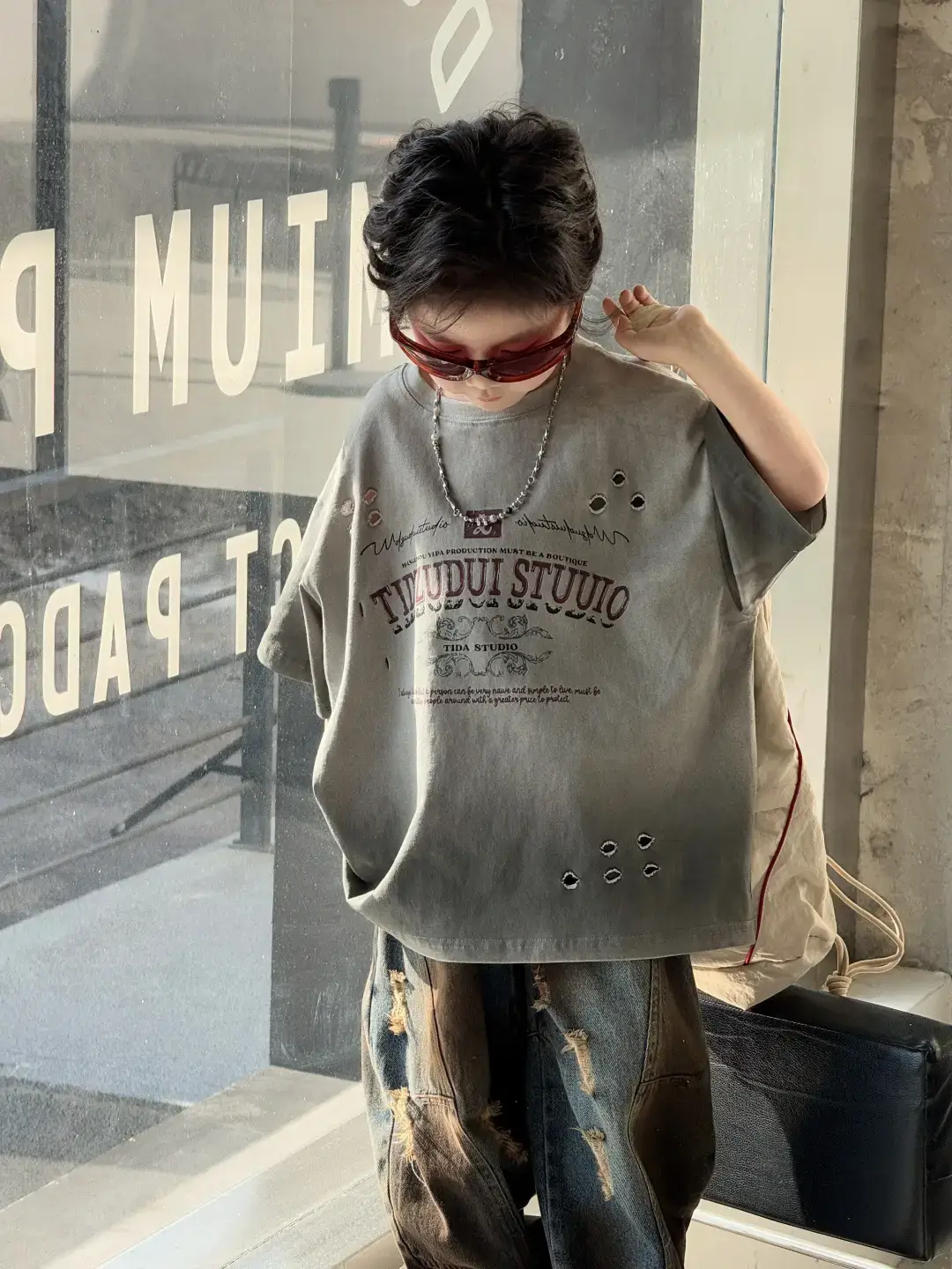 Kids Jet-Dyed T-Shirt Short Sleeve Summer Wear — feature 10