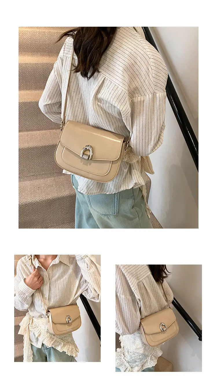 Black Leather Saddle Shoulder Bag for Women 2025 — feature 12