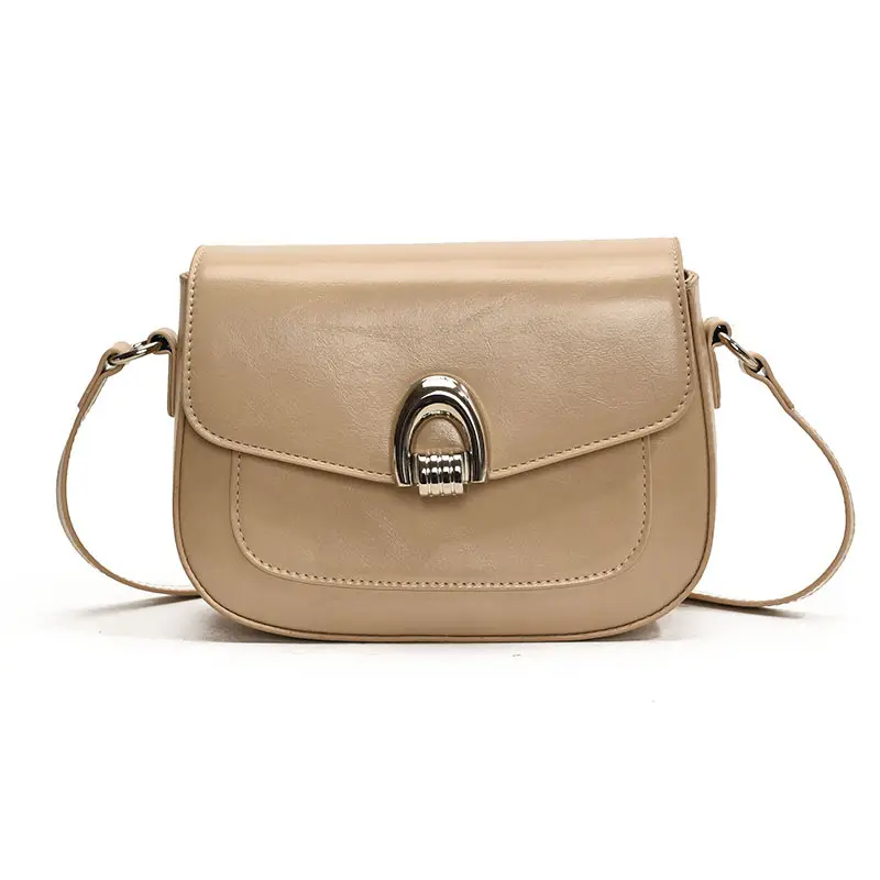 Black Leather Saddle Shoulder Bag for Women 2025 - Image 4