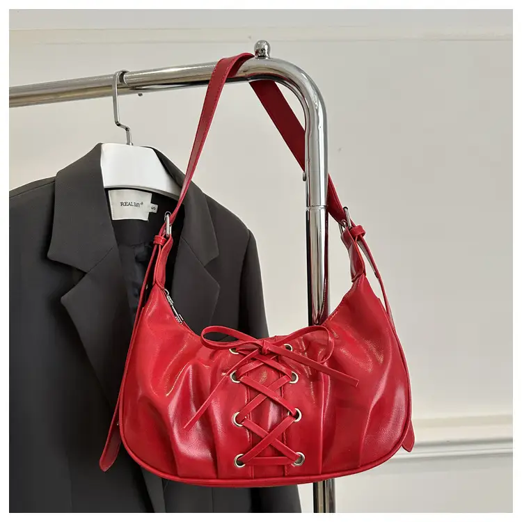 Red Lace-Up Crossbody Bag for Women 2026 — feature 33