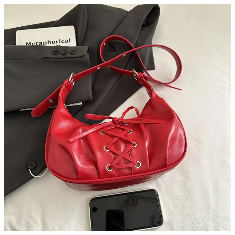 Red Lace-Up Crossbody Bag for Women 2026 — feature 40