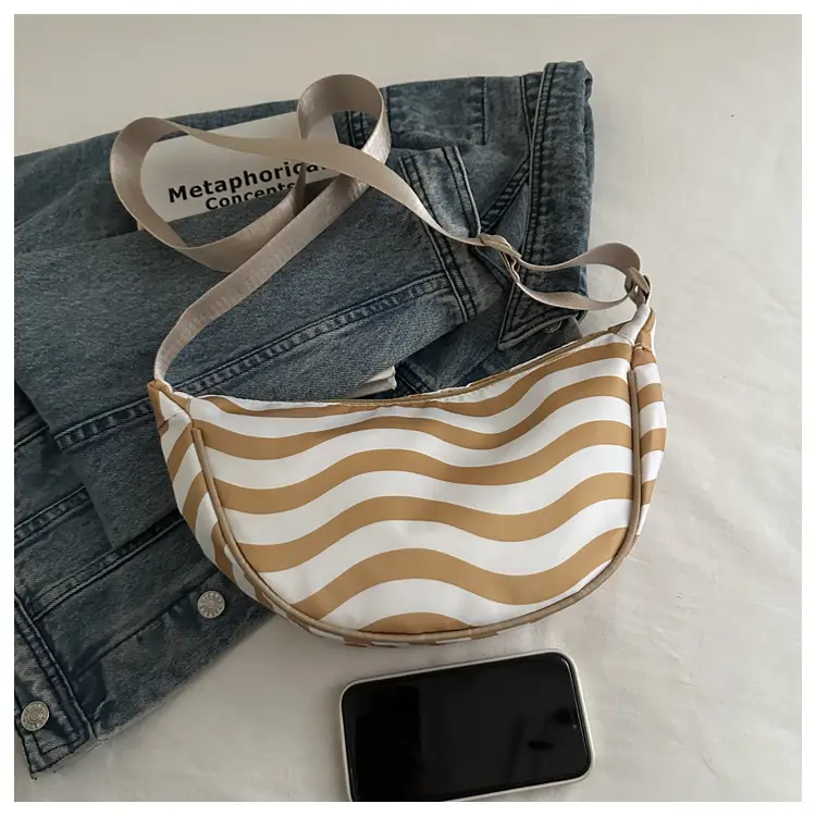 Women Casual Striped Shoulder Crossbody Bag Large Capacity — feature 19