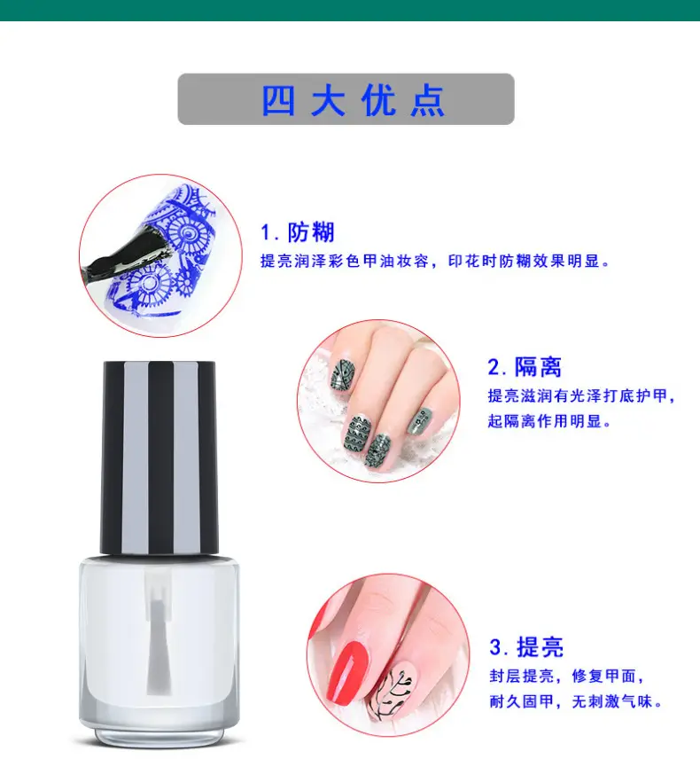 Transparent Nail Polish Base Oil for Bright, Anti-Smudge Wear — feature 10