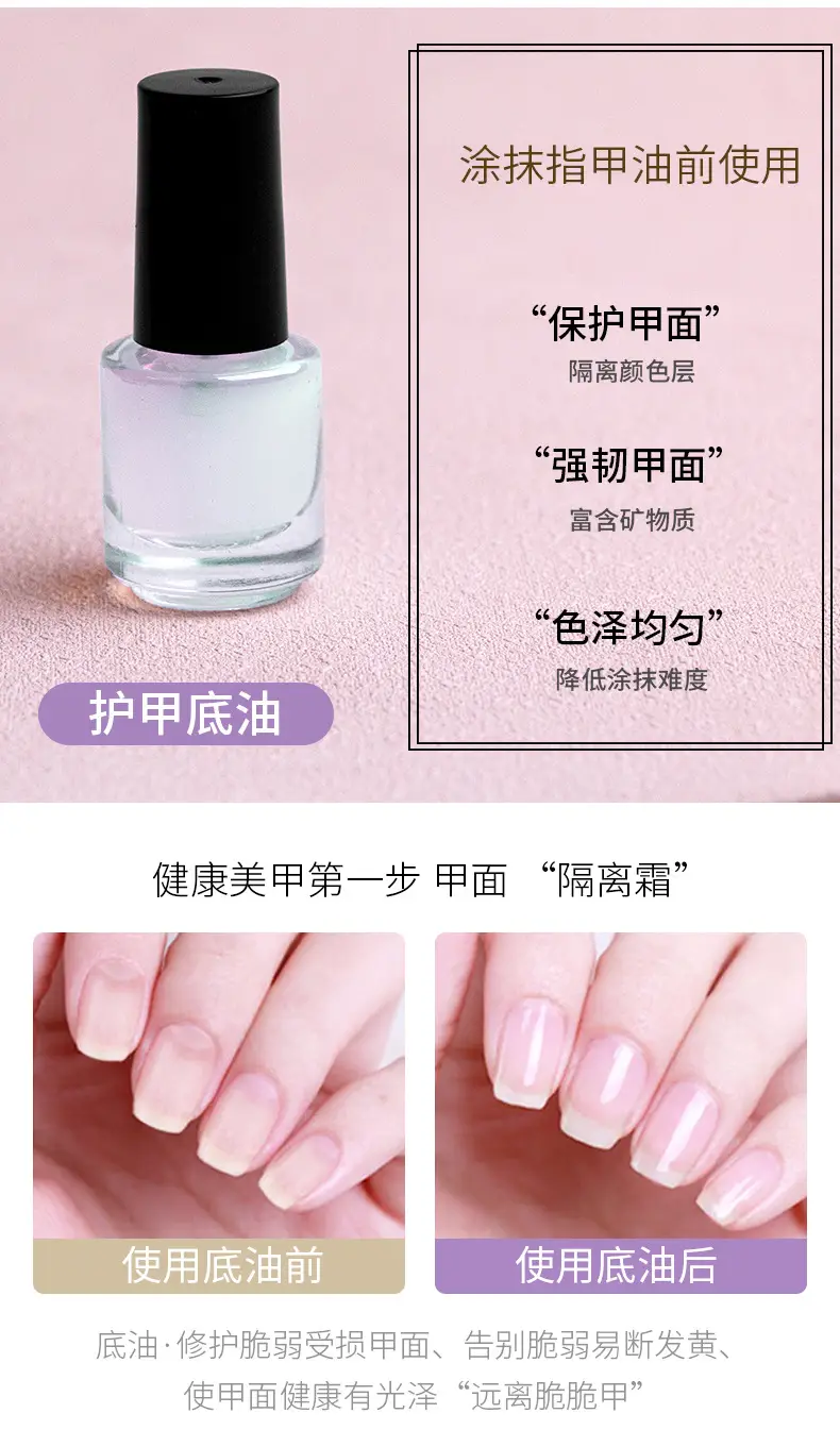 Transparent Nail Polish Base Oil for Bright, Anti-Smudge Wear — feature 16