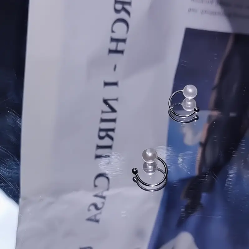 Japanese Korean Fashion Bear Pearl Earrings Distinctive Style — feature 3
