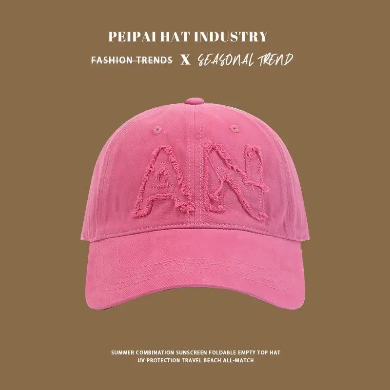 Rose Red Baseball Cap Women Soft Wide Brim All Match Korean Style Sweet Cool Cap for Men — feature 5