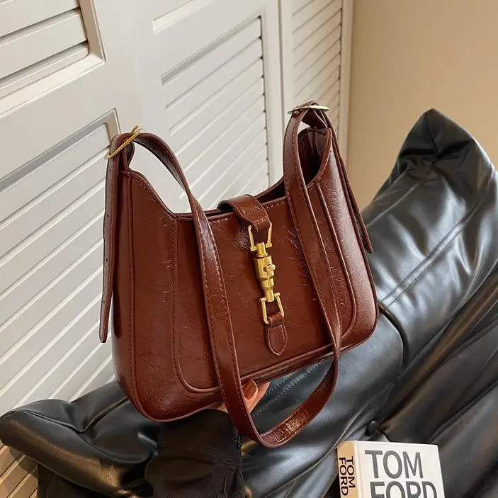 Black French Retro Shoulder Bag for Women 2025 - Image 6