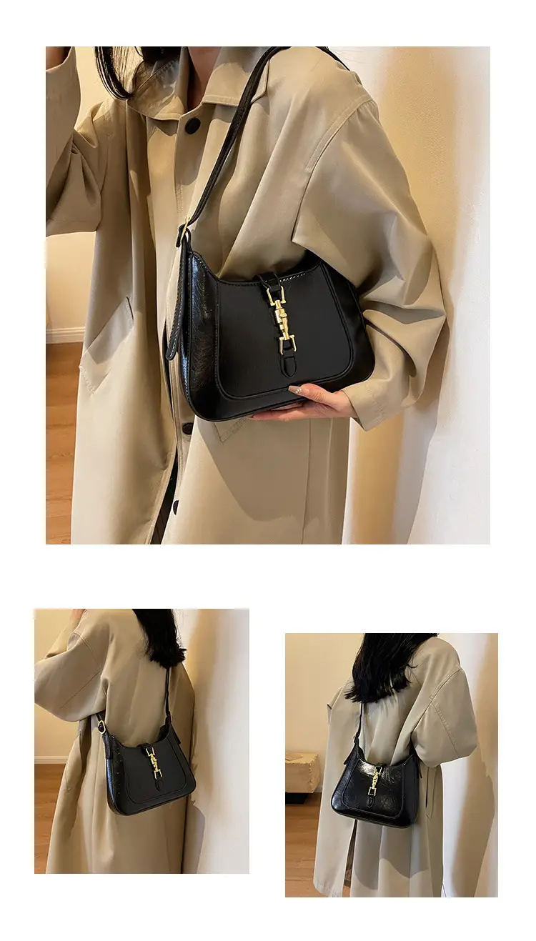 Black French Retro Shoulder Bag for Women 2025 — feature 12
