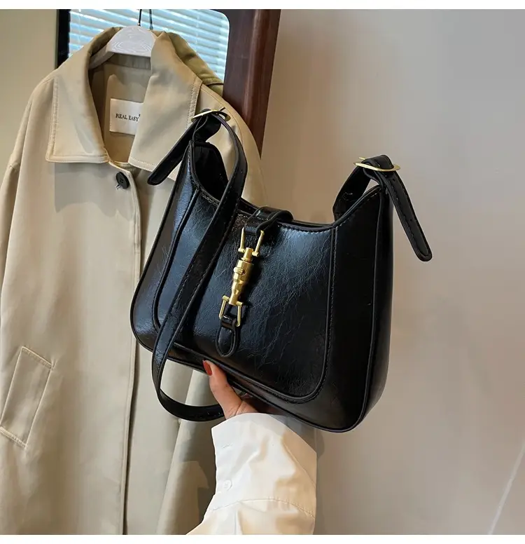 Black French Retro Shoulder Bag for Women 2025 — feature 30