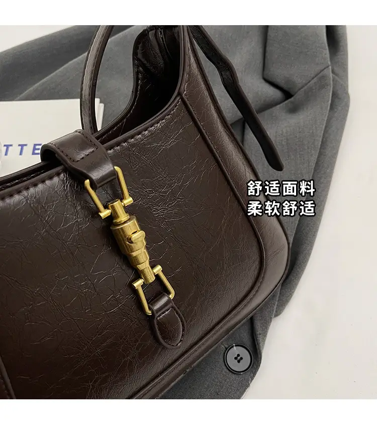 Black French Retro Shoulder Bag for Women 2025 — feature 4
