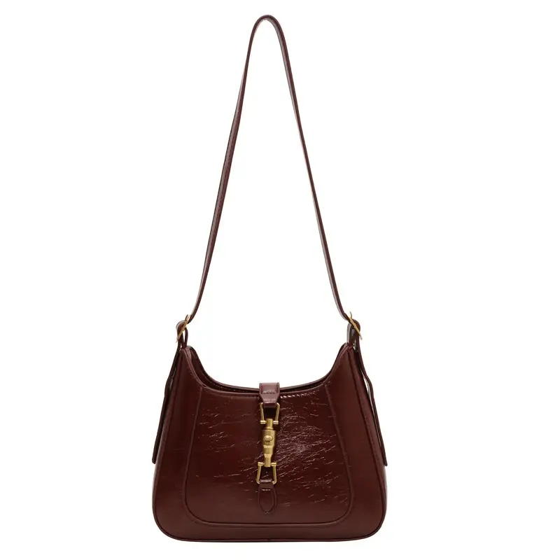 Black French Retro Shoulder Bag for Women 2025 - Image 4