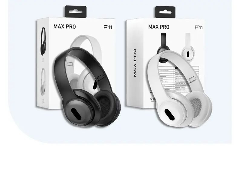 White Bluetooth Headset with True Wireless Music & Long Battery — feature 11