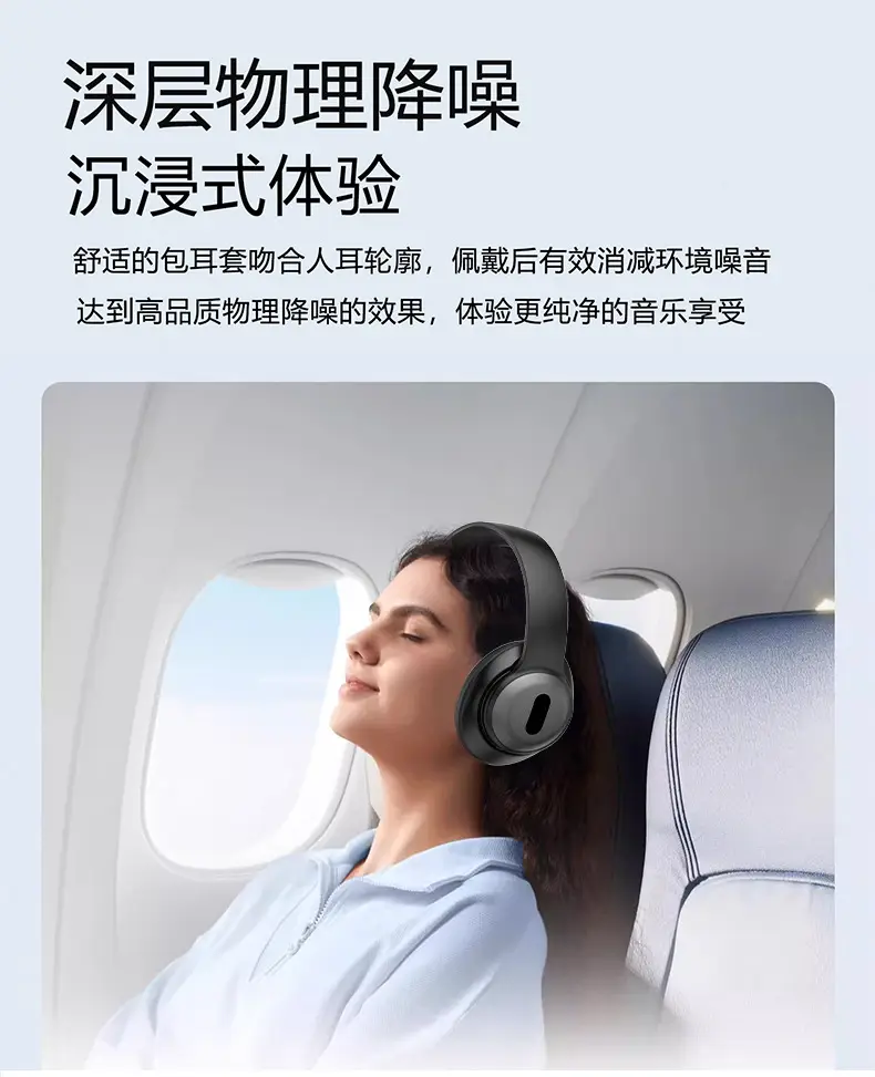 White Bluetooth Headset with True Wireless Music & Long Battery — feature 6