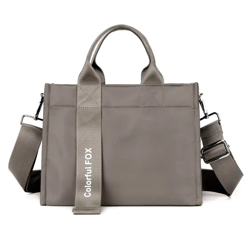 Women's Pink Nylon Shoulder Bag with 9 Colors - Image 4