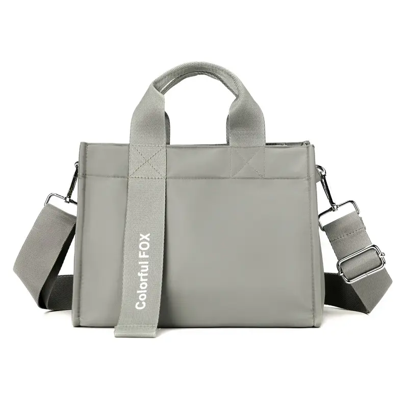Women's Pink Nylon Shoulder Bag with 9 Colors - Image 5