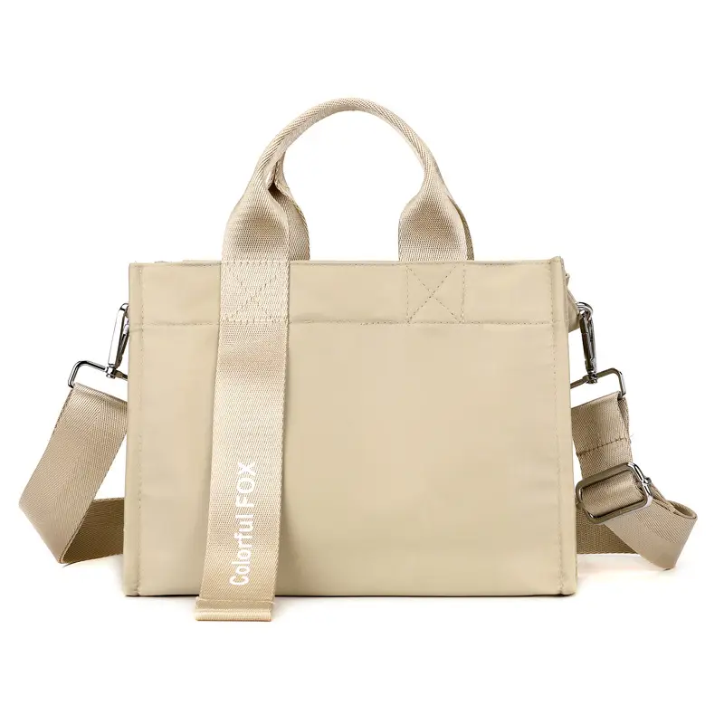Women's Pink Nylon Shoulder Bag with 9 Colors - Image 6