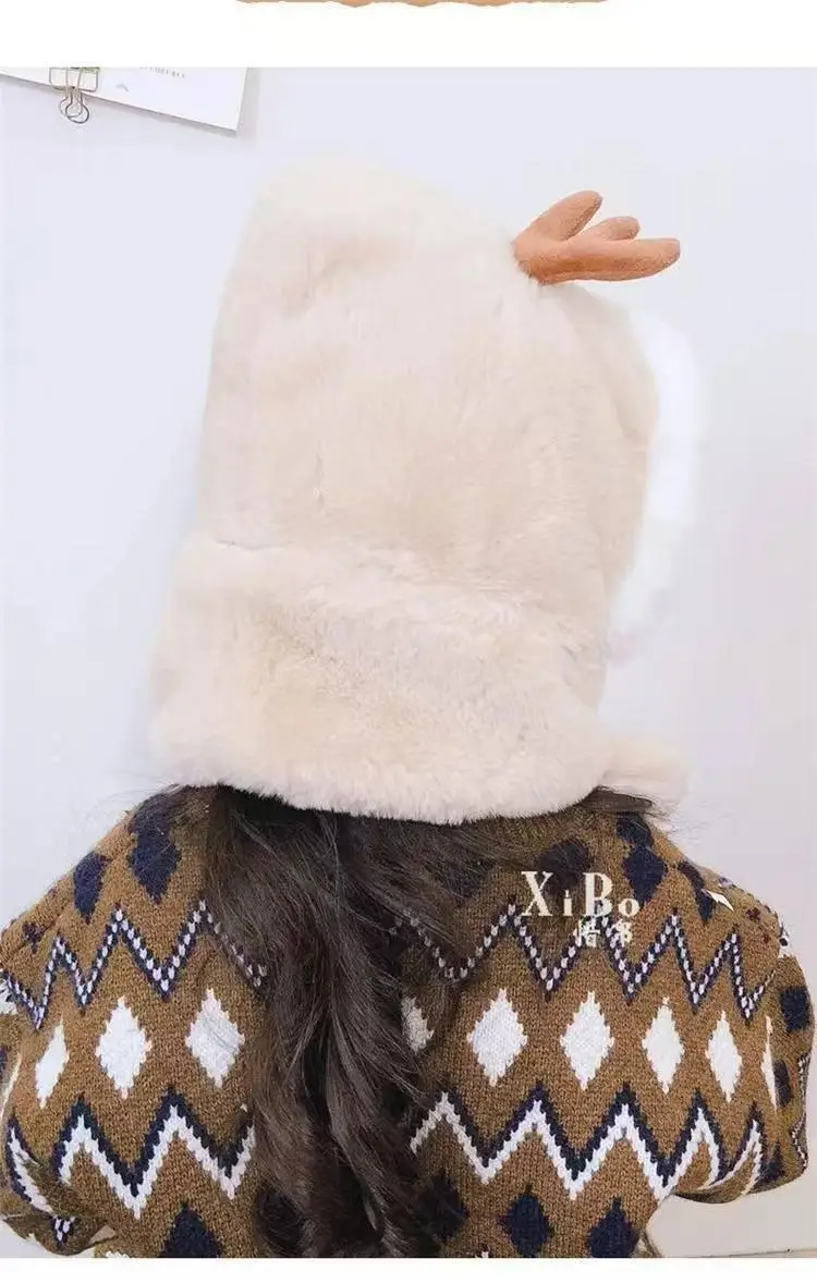Winter Cute Antler Hat for Boys Girls Soft Warm — feature 11