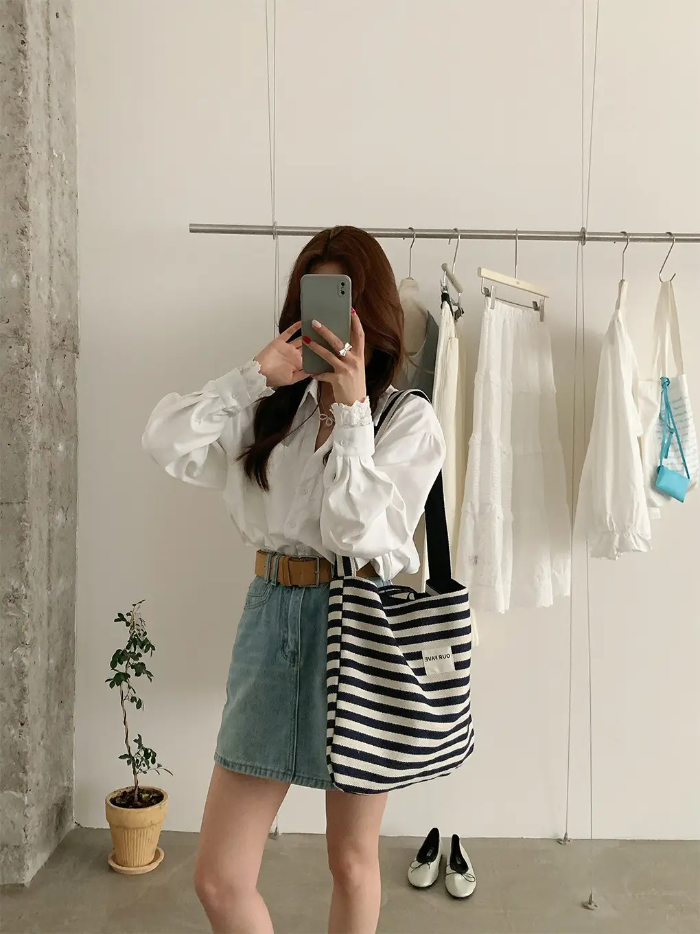 Women Stripe Crossbody Bag Large Capacity Canvas — feature 21