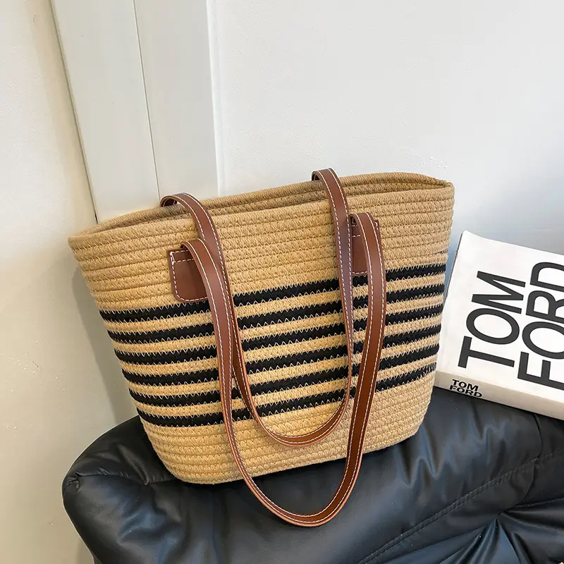 Women Woven Straw Shoulder Bag Large Capacity 2026 - Image 6