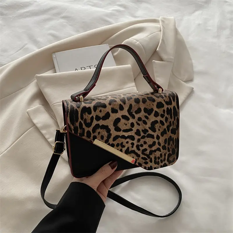 Leopard Print Square Bags for Women 2026 Spring Summer