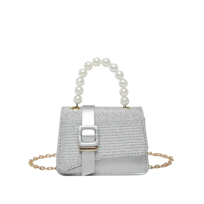 Black Sequin Pearl Shoulder Crossbody Bag 2025
