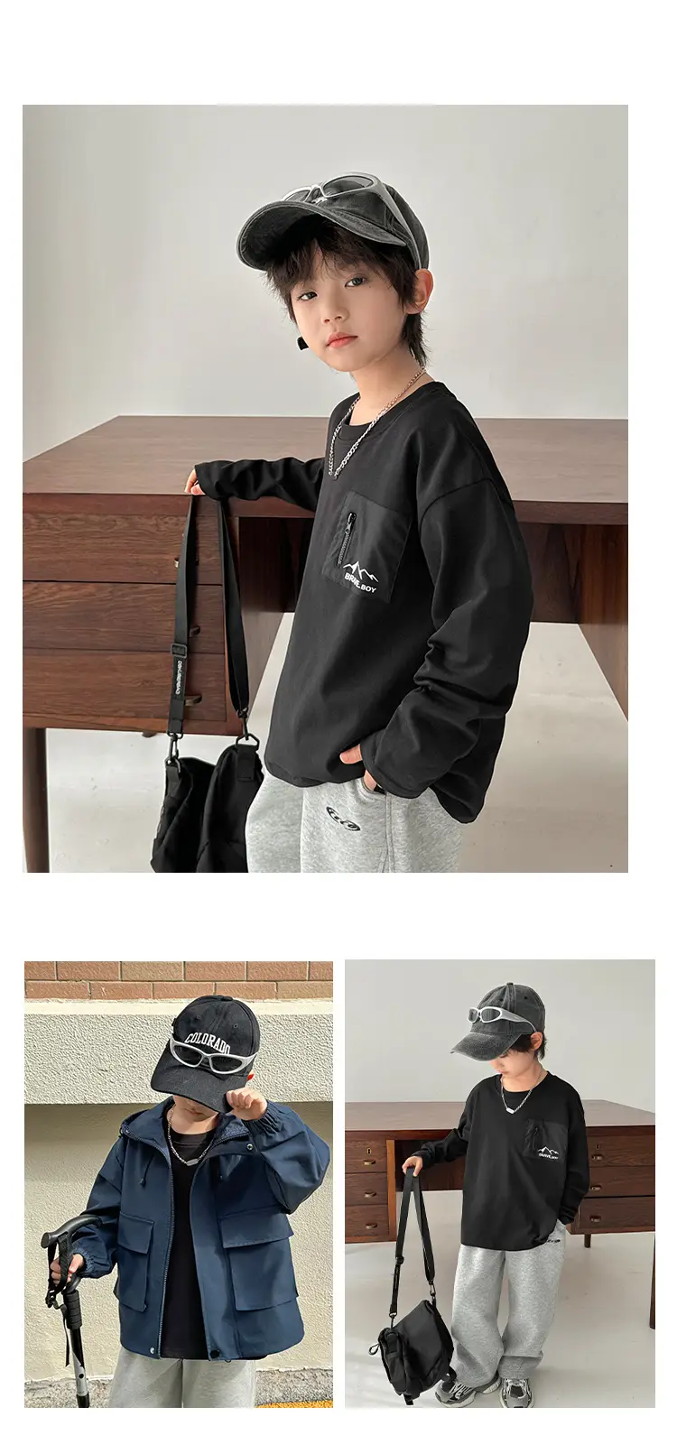 Haima 2025 Boys Cotton Long Sleeve T-Shirt Winter Camping — feature 9