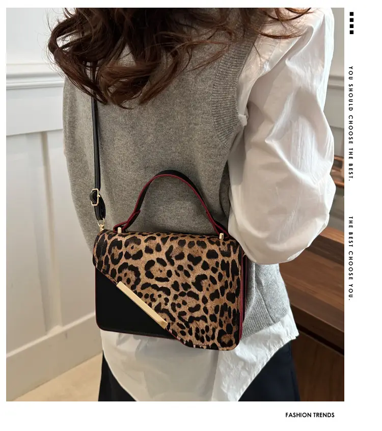 Leopard Print Shoulder Bag Women Casual 2025 Spring — feature 2