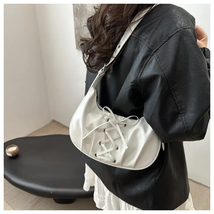Red Lace-Up Crossbody Bag for Women — feature 12