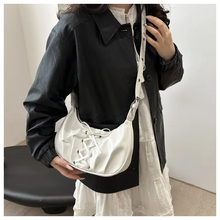 Red Lace-Up Crossbody Bag for Women — feature 13