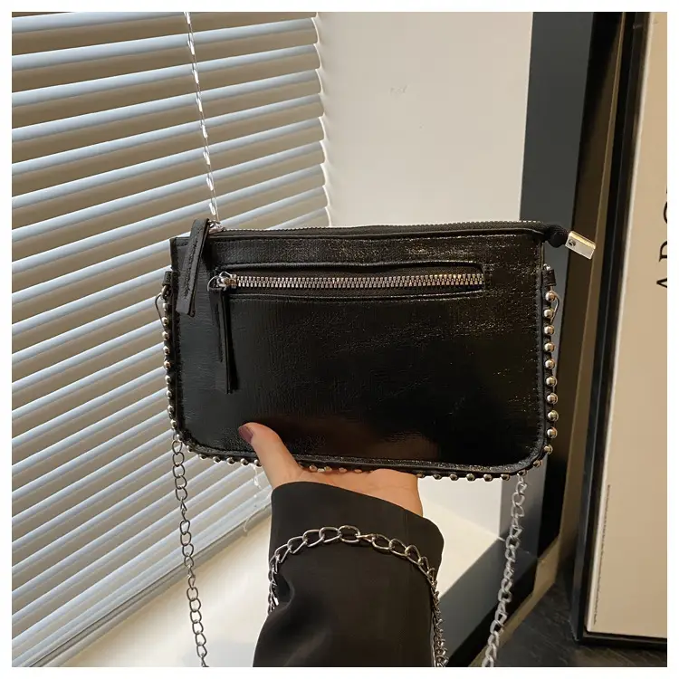 Leopard Print Korean Chain Crossbody Bag for Women — feature 24